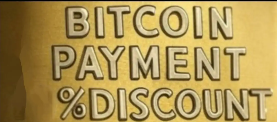 Bitcoin payment discount
