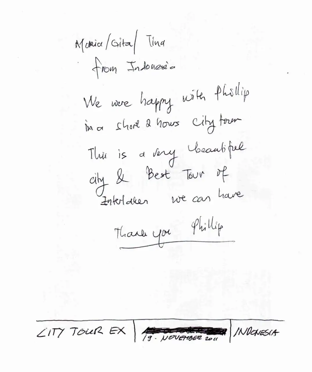 Guest review letter — Happy Tour Switzerland (13)