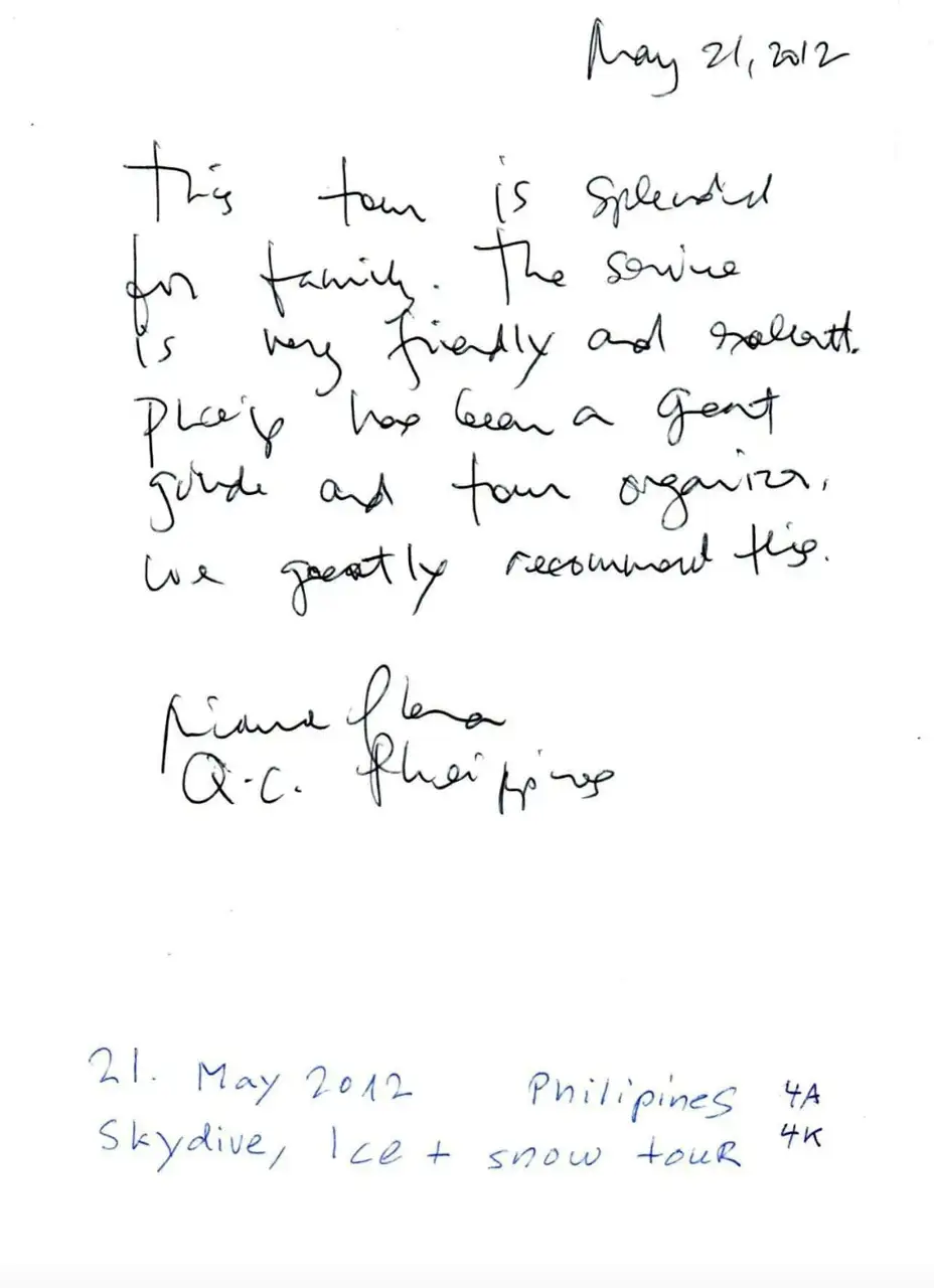 Guest review letter — Happy Tour Switzerland (24)
