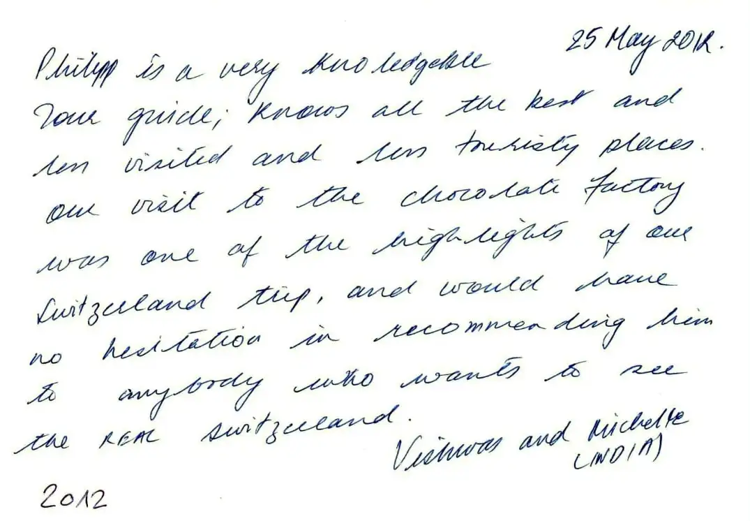 Guest review letter — Happy Tour Switzerland (26)